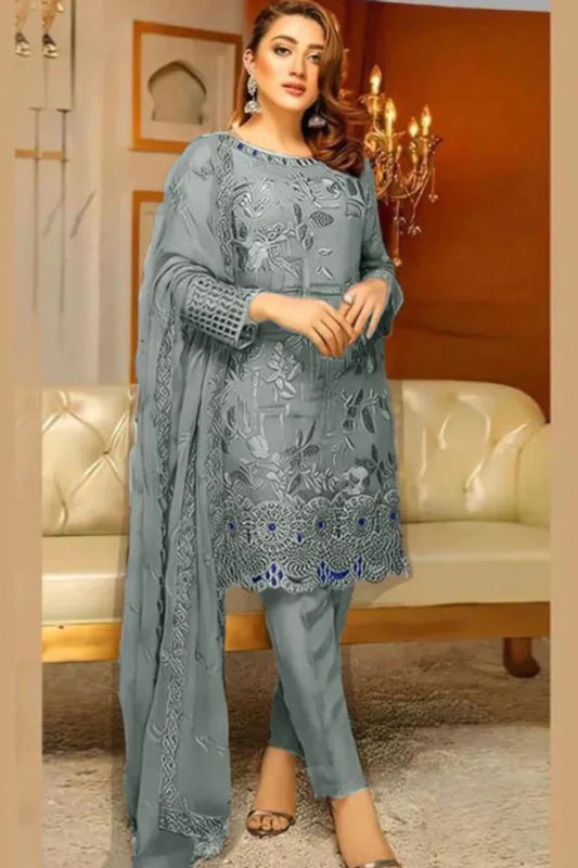 Lawn 3PC Embroidered SM-194