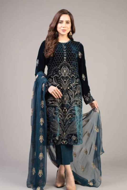 Lawn 3PC Embroidered SM-171