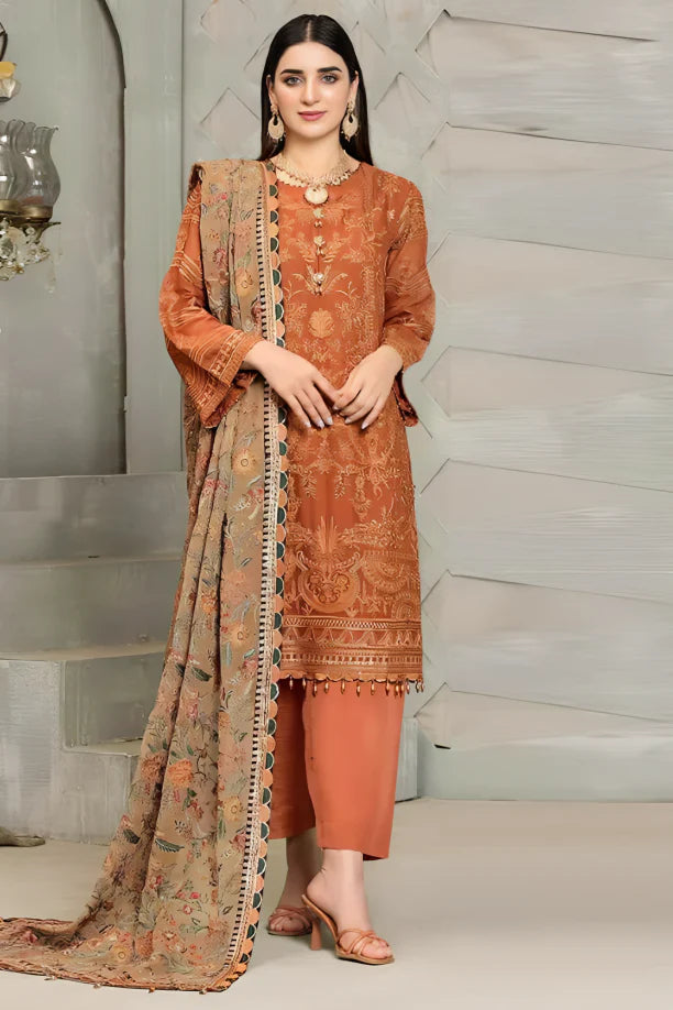 Lawn 3PC Embroidered SM-195