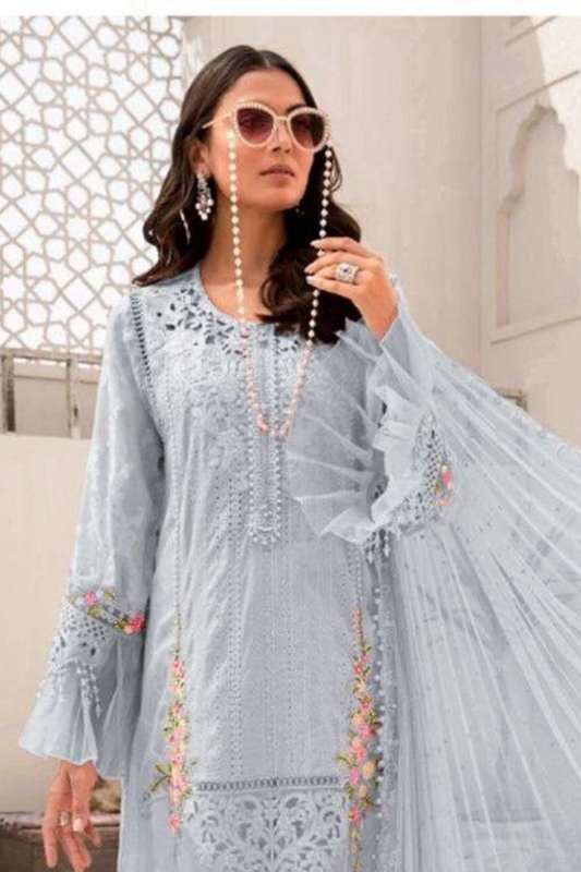 Lawn 3PC Embroidered SM-163