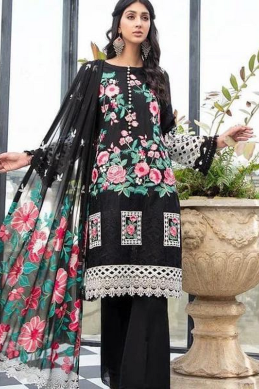 Lawn 3PC Embroidered SM-162