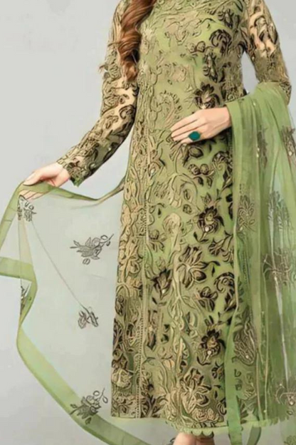 Lawn 3PC Embroidered SM-158