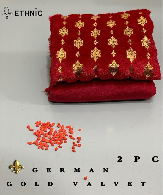PREMIUM ETHNIC GOLDEN VALVET 2PC VL-9044