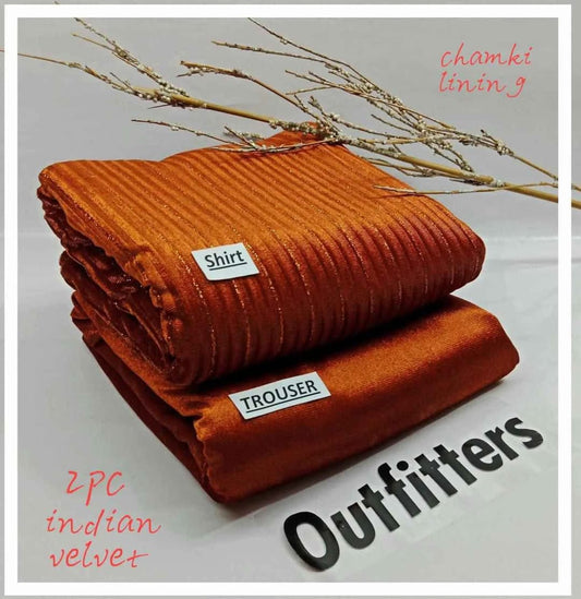 STAR INDIAN CHAMKI LINING OUTFITTER VALVET 2PC VL-9062