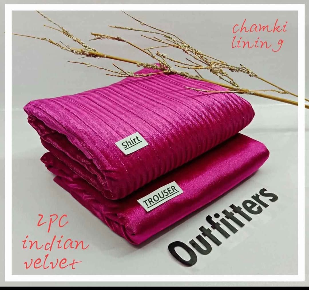 STAR INDIAN CHAMKI LINING OUTFITTER VALVET 2PC VL-9063