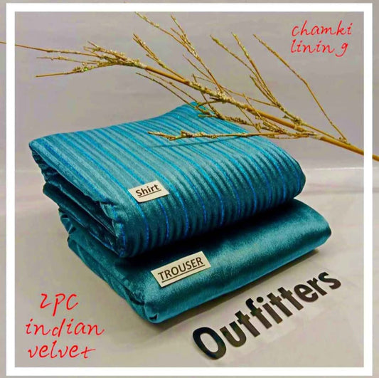 STAR INDIAN CHAMKI LINING OUTFITTER VALVET 2PC VL-9065