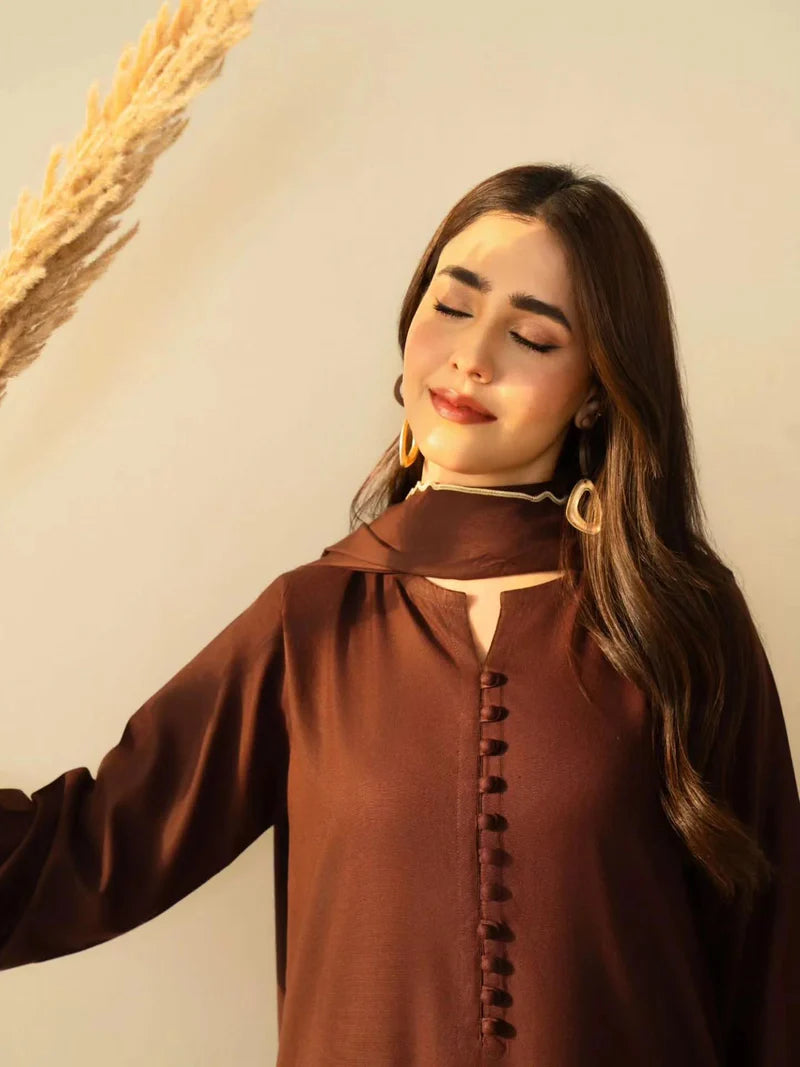 3PC Lawn Shirt With EMBROIDERY Dupatta NQ-1107