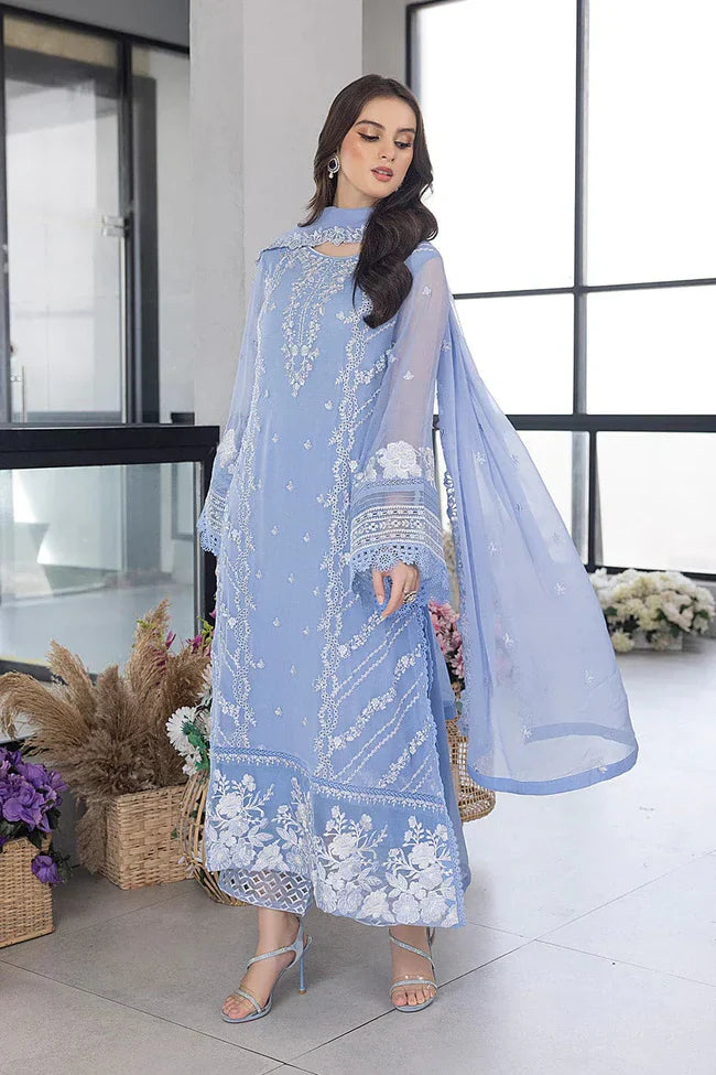 Embroidered Luxury Lawn Unstitched 3Pc | 1005