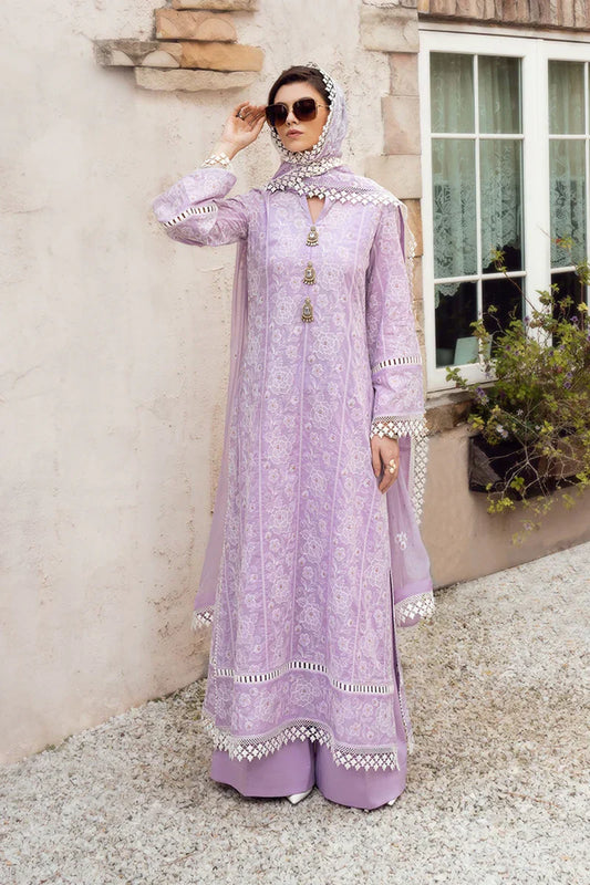 Embroidered Luxury Lawn Unstitched 3Pc | 1026