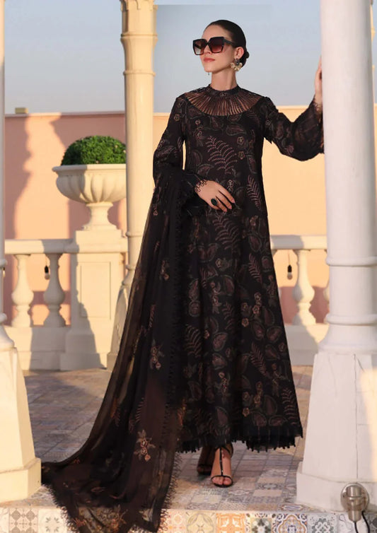 Embroidered Luxury Lawn Unstitched 3Pc | 1028