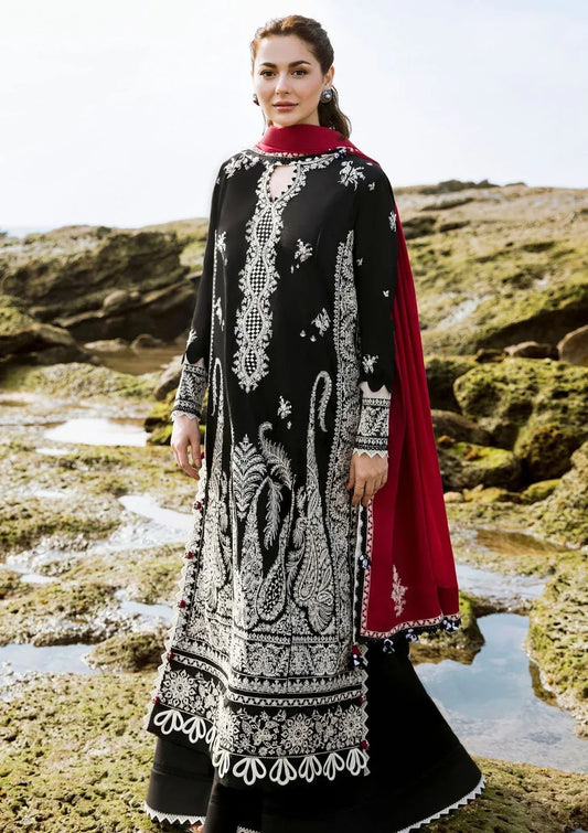 Embroidered Luxury Lawn Unstitched 3Pc | 1009